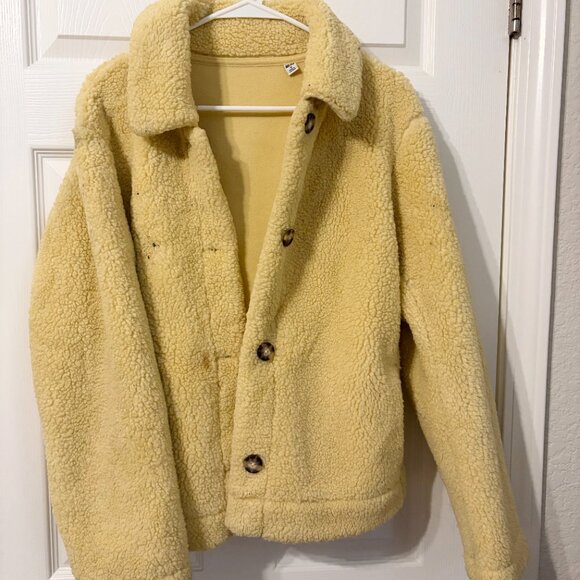 UNIQLO Fleece Jacket Yellow - Picture 2 of 4